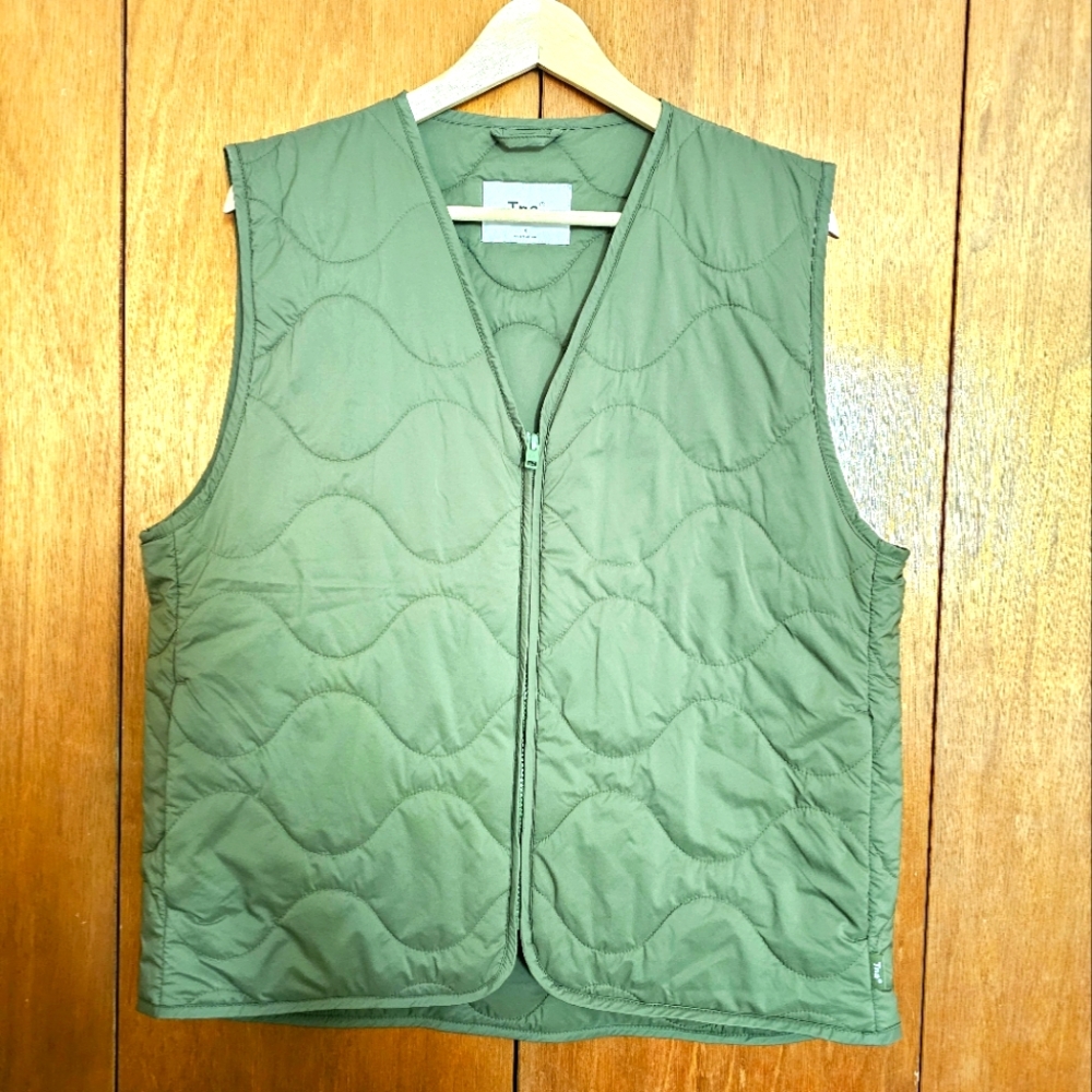 TNA Olive Quilted Vest